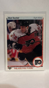 #263 Rick Tocchet Philadelphia Flyers 90-91 Upper Deck Hockey Card