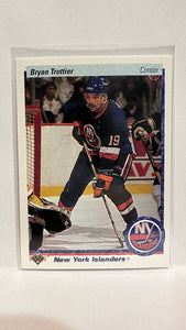 #137 Bryan Trottier New York Islanders 90-91 Upper Deck Hockey Card