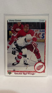 #132 Jimmy Carson Detroit Red Wings 90-91 Upper Deck Hockey Card