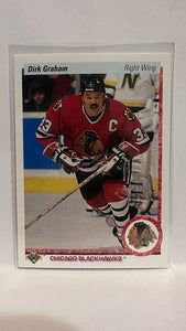 #131 Dirk Graham Chicago Blackhawks 90-91 Upper Deck Hockey Card