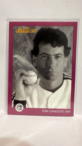 #132 Tom Candiotti Toronto Blue Jays 1991 Studio Baseball Card