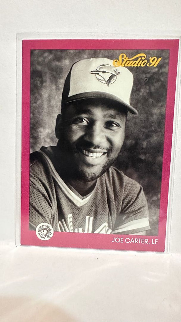 #133 Joe Carter Toronto Blue Jays 1991 Studio Baseball Card