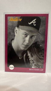 #141 Steve Avery Atlanta Braves 1991 Studio Baseball Card