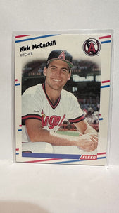 #496 Kirk McCaskill Los Angeles Angels 1988 Fleer Baseball Card