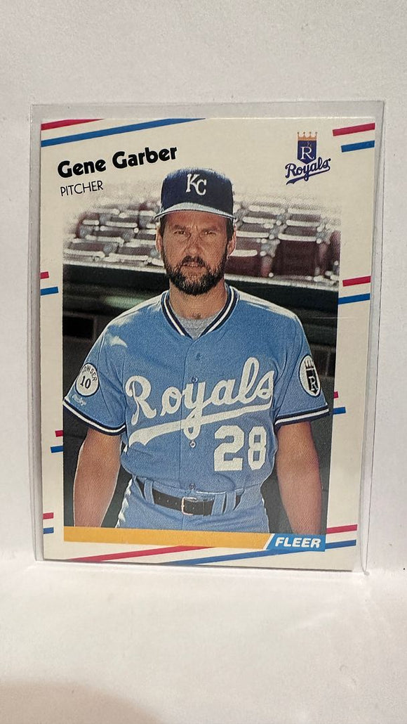 #257 Gene Garber Kansas City Royals 1988 Fleer Baseball Card