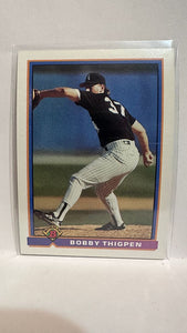 #342 Bobby Thigpen Chicago White Sox 1991 Bowman Baseball Card