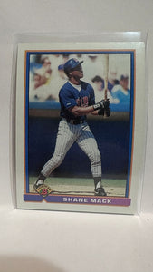 #326 Shane Mack Minnesota Twins 1991 Bowman Baseball Card