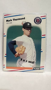 #73 Mark Thurmond Detroit Tigers 1988 Fleer Baseball Card