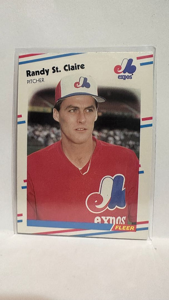 #197 Randy St Claire Montreal Expos 1988 Fleer Baseball Card