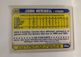 #80T John Mitchell New York Mets 1987 Topps Baseball Card