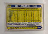 #16T Jeff Calhoun Philadelphia Phillies 1987 Topps Baseball Card