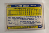 #63T Terry Leach New York Mets 1987 Topps Baseball Card