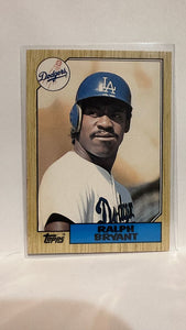 #12T Ralph Bryant Los Angeles Dodgers 1987 Topps Baseball Card