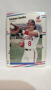 #606 Carmen Castillo Cleveland Indians 1988 Fleer Baseball Card