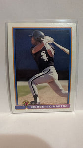 #346 Norberto Martin Chicago White Sox 1991 Bowman Baseball Card