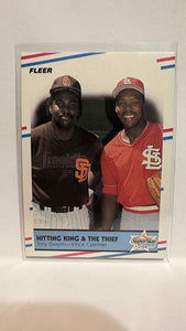 #634 Tony Gwynn Vince Coleman Hitting King and The Thief 1988 Fleer Baseball Card