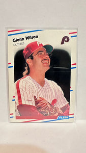 #320 Glenn Wilson Philadelphia Phillies 1988 Fleer Baseball Card