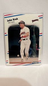 #589 John Kruk SAN Diego Padres 1988 Fleer Baseball Card