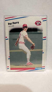 #244 Pat Perry  Cincinnati Reds 1988 Fleer Baseball Card