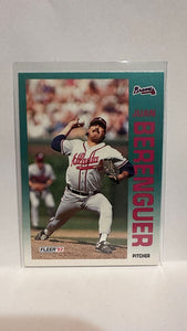 #352 Juan Berenguer Atlanta Braves 1992 Fleer Baseball Card