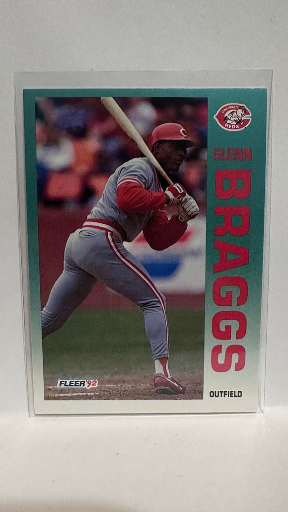 #400 Glenn Braggs Cincinnati Reds 1992 Fleer Baseball Card