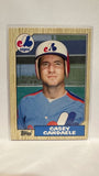 #17T Casey Candaele Montreal Expos 1987 Topps Baseball Card