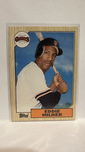 #78T Eddie Milner SAN Francisco Giants 1987 Topps Baseball Card