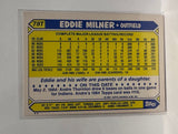 #78T Eddie Milner SAN Francisco Giants 1987 Topps Baseball Card