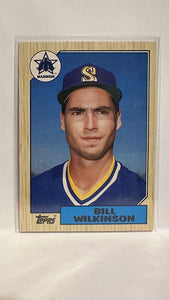 #127T Bill Wilkinson Seattle Mariners 1987 Topps Baseball Card