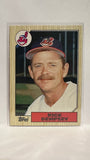 #28T Rick Dempsey Cleveland Indians 1987 Topps Baseball Card