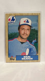 #45T Neal Heaton Montreal Expos 1987 Topps Baseball Card