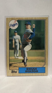 #49T Brian Holton Los Angeles Dodgers 1987 Topps Baseball Card