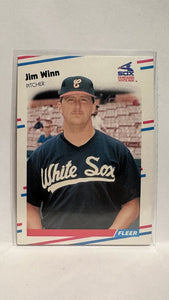 #413 Jim Winn Chicago White Sox 1988 Fleer Baseball Card