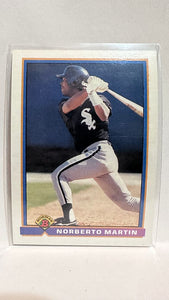 #346 Norberto Martin Chicago White Sox 1991 Bowman Baseball Card