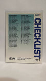 #717 Checklist  1992 Fleer Baseball Card