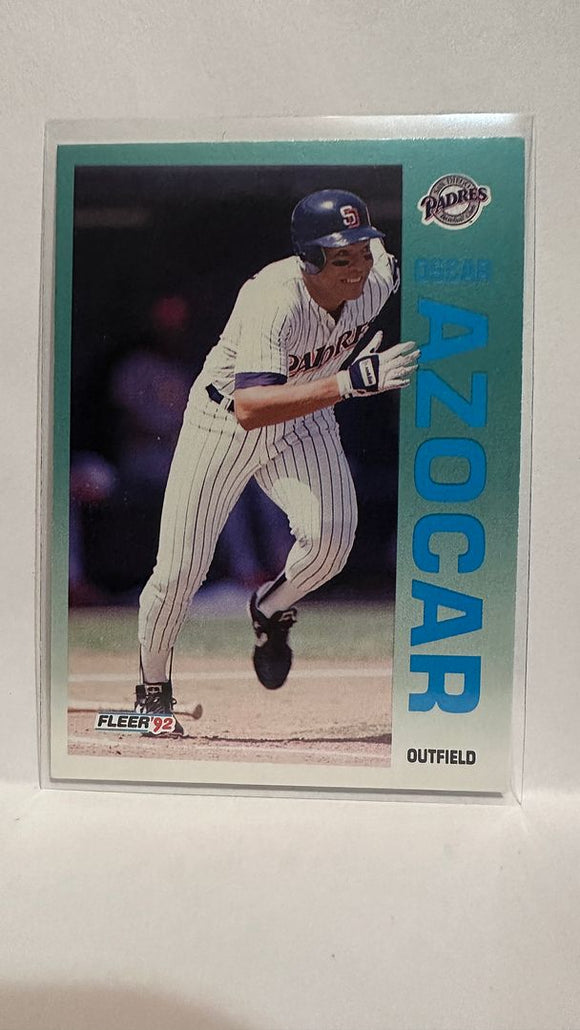 #598 Oscar Azocar SAN Diego Padres 1992 Fleer Baseball Card