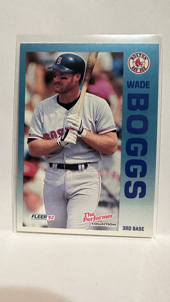 #9 of 24 Wade Boggs The Performer Boston Red Sox 1992 Fleer Baseball Card