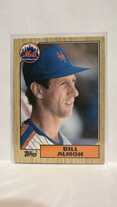 #1T Bill Almon New York Mets 1987 Topps Baseball Card