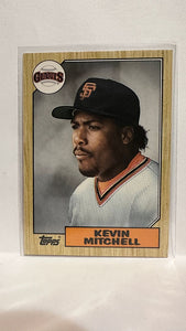 #81T Kevin Mitchell SAN Francisco Giants 1987 Topps Baseball Card