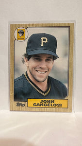 #18T John Cangelosi Pittsburgh Pirates 1987 Topps Baseball Card