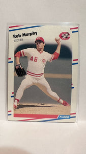 #241 Rob Murphy Cincinnati Reds 1988 Fleer Baseball Card