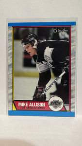 #141 Mike Allison Los Angeles Kings 89-90 O-Pee-Chee Hockey Card