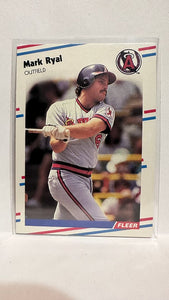 #503 Mark Ryal Los Angeles Angels 1988 Fleer Baseball Card