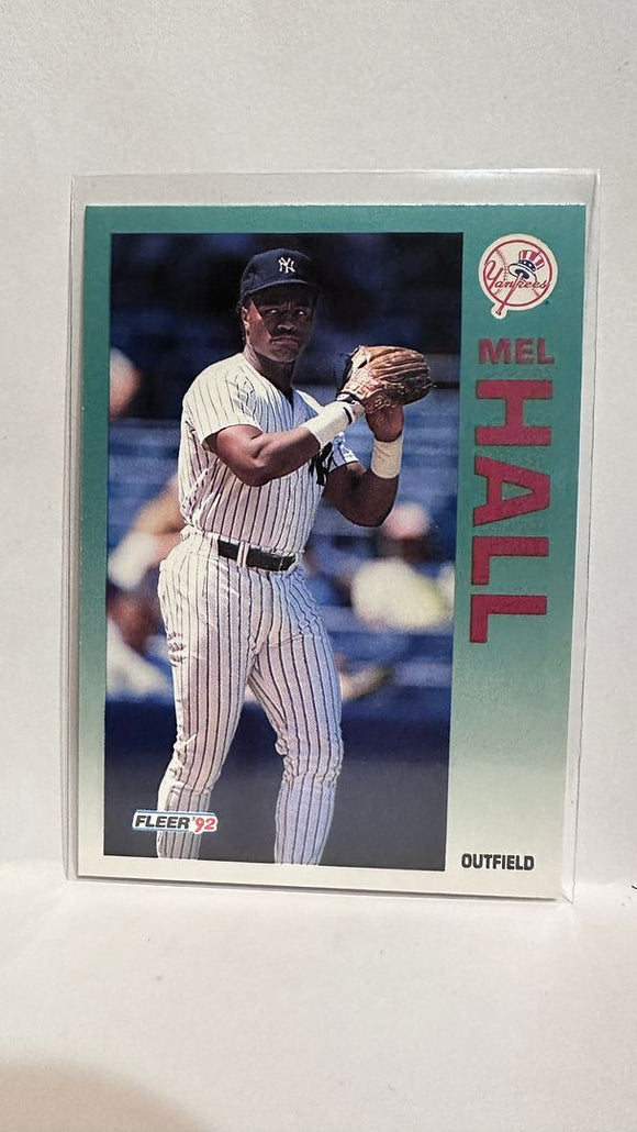 #229 Mel Hall New York Yankees 1992 Fleer Baseball Card