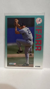 #225 Steve Farr New York Yankees 1992 Fleer Baseball Card