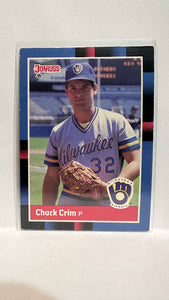 #355 Charles Crim Milwaukee Brewers 1988 Donruss Baseball Card