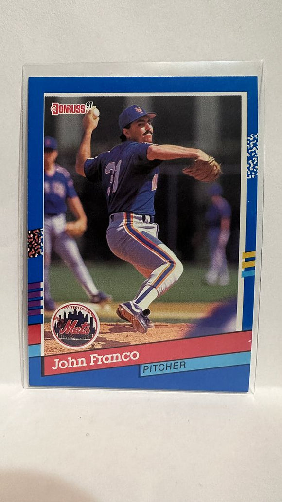 #322 John Franco New York Mets 1991 Donruss Baseball Card