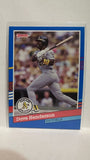 #326 David Henderson Oakland Athletics 1991 Donruss Baseball Card