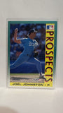 #673 Joel Johnston Prospect Kansas City Royals 1992 Fleer Baseball Card