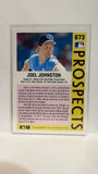 #673 Joel Johnston Prospect Kansas City Royals 1992 Fleer Baseball Card